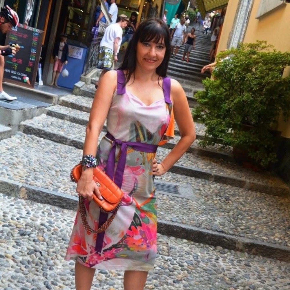 Alberta Ferretti stunning authentic dress Italy